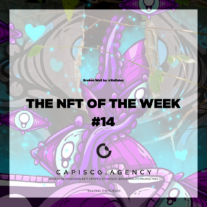 the 14th nft of the week creative wall disruptive eye tentacles abstract art colour colourful digital art